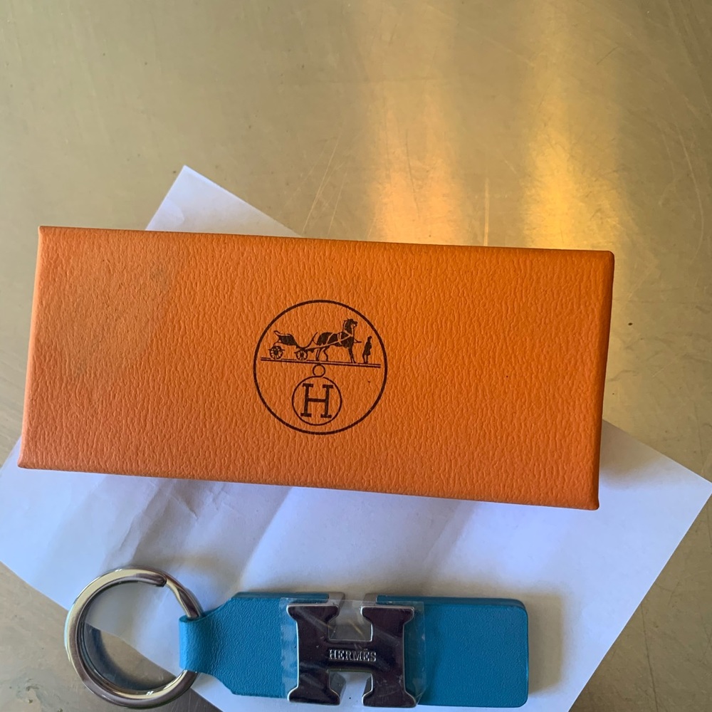Hermès signature H keychain RARE!